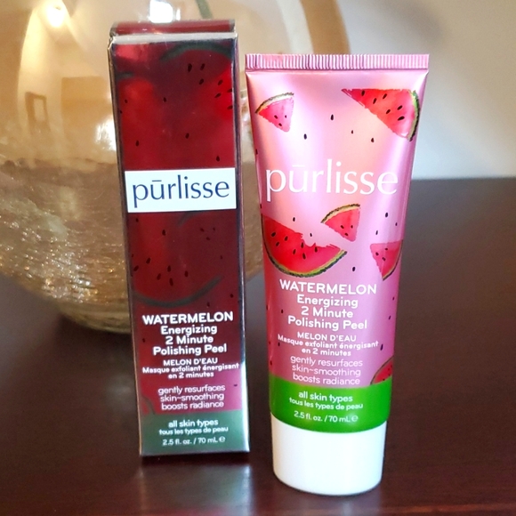Full Size Purlisse Watermelon Energizing 2 Minute Polishing Peel NIB Resurfaces - Picture 1 of 3